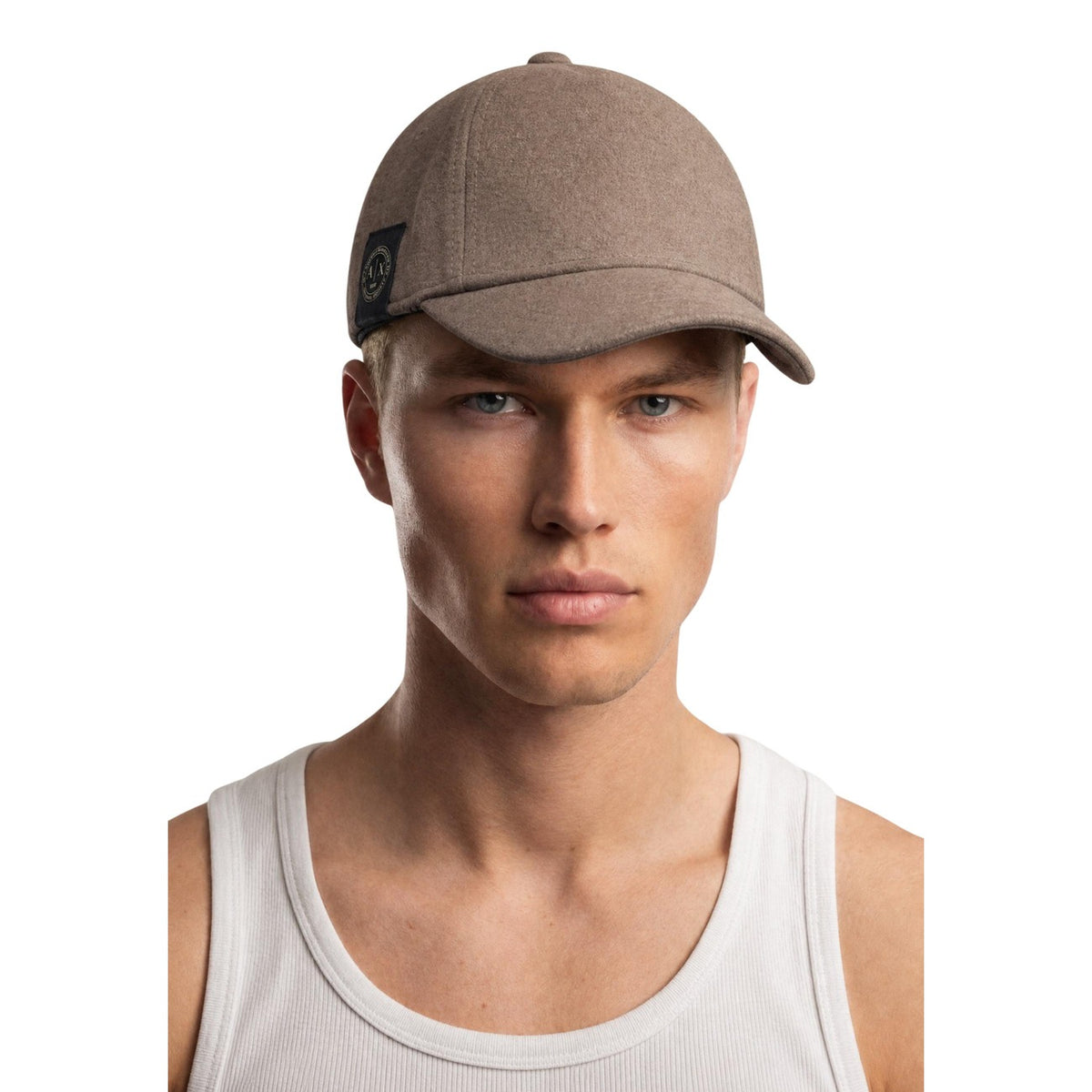 Armani Exchange — Muts van een wolmix voor heren in bruin — afbeelding 2