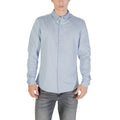 Only & Sons — Chemise col rond bleu clair homme