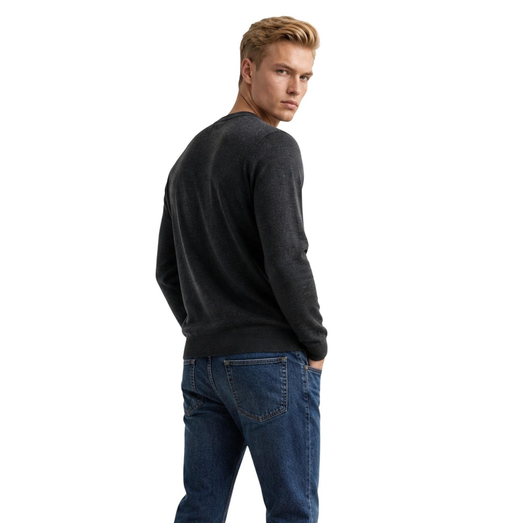 Armani Exchange — Wollmix-Pullover für Herren in Grau — Ansicht 3