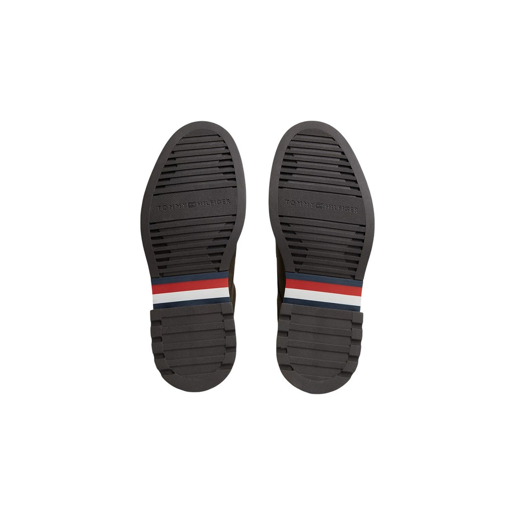 Tommy Hilfiger – Grüne Herren-Slipper aus Leder — Ansicht 4