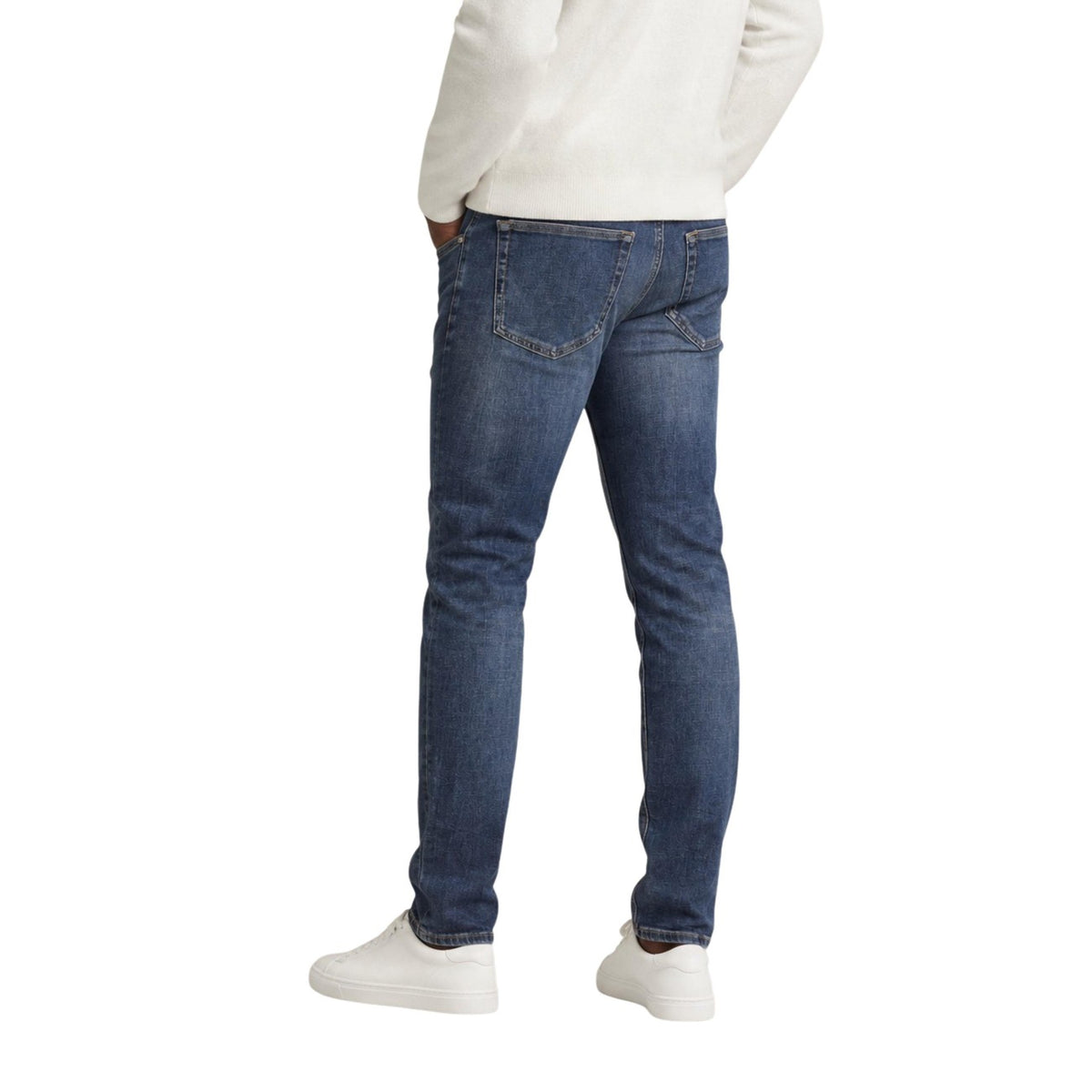 Tommy Jeans — Jean bleu en coton stretch Scanton Slim CJ1262 homme — vue 2
