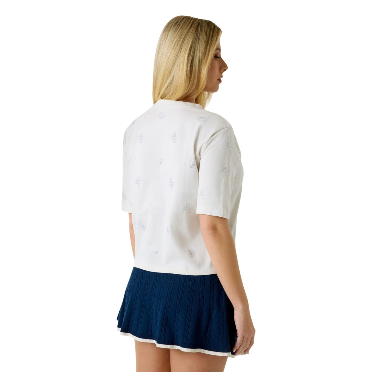 Guess — Silvy 4g T-shirt Women's T-shirt - white color — view 3