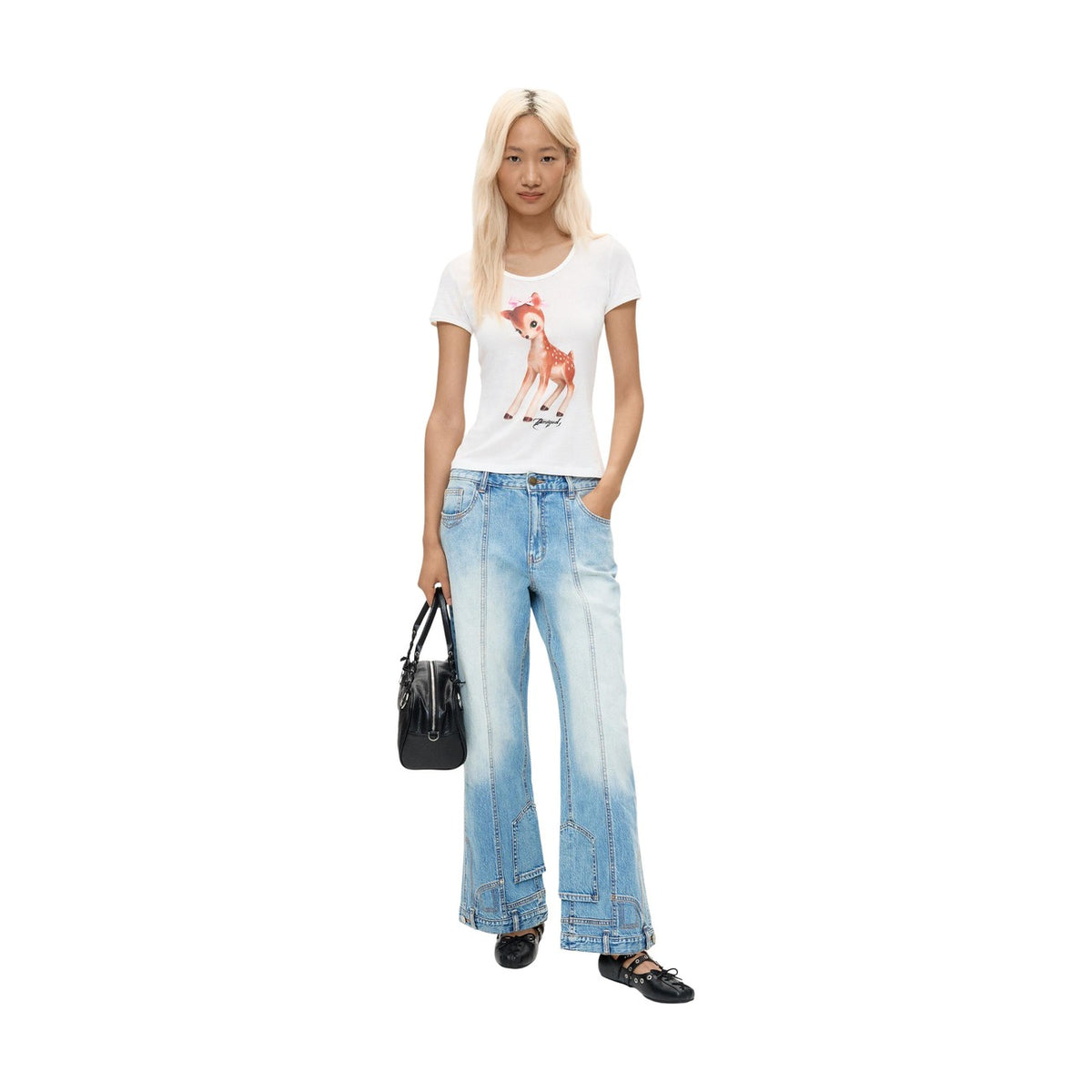 Desigual — Women's blue Invert denim jeans — view 2