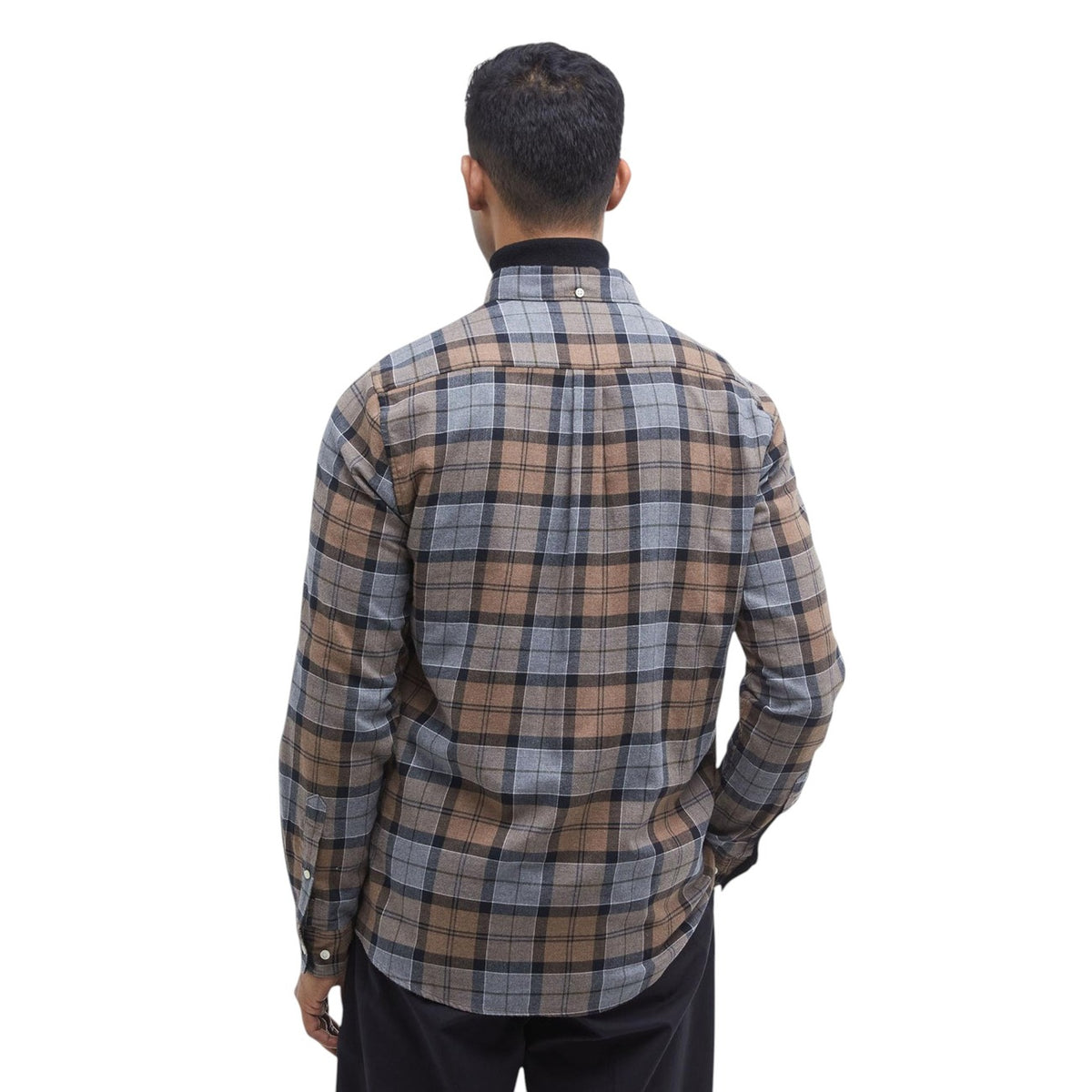 Barbour — Beige geruit Portdown Tailored herenoverhemd — afbeelding 3