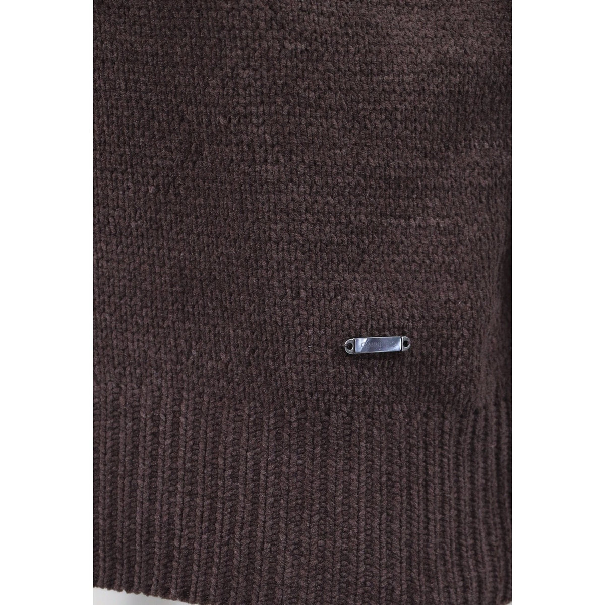 Gianni Lupo — Pull col rond marron homme — vue 3