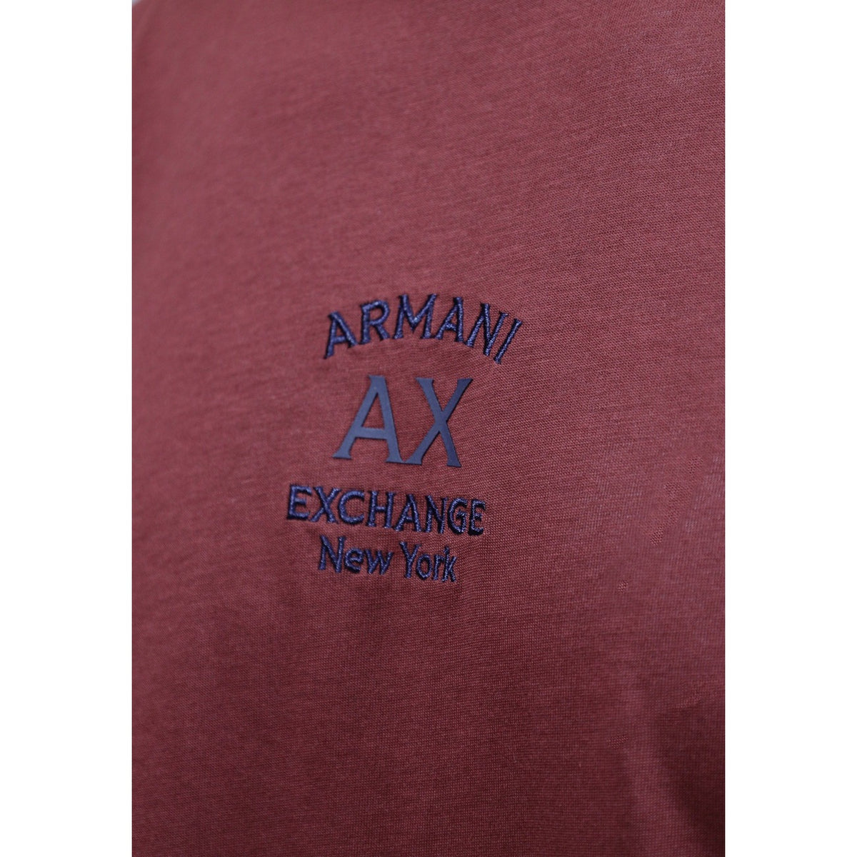 Armani Exchange — T-shirt en coton rouge homme — vue 5
