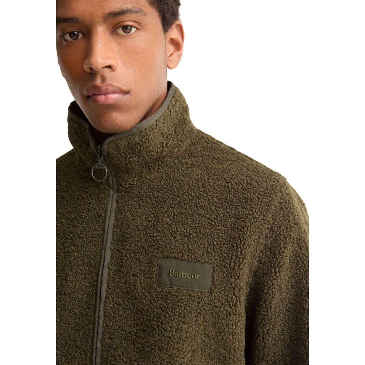 Barbour — Men's green reversible fleece jacket — view 5 — Green