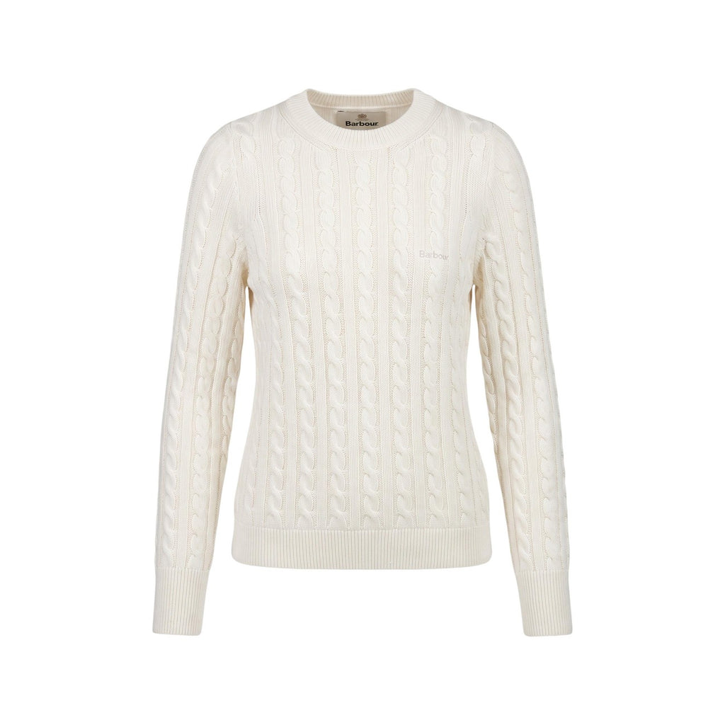 Barbour — Women's white wool-blend Ashdown sweater — view 4