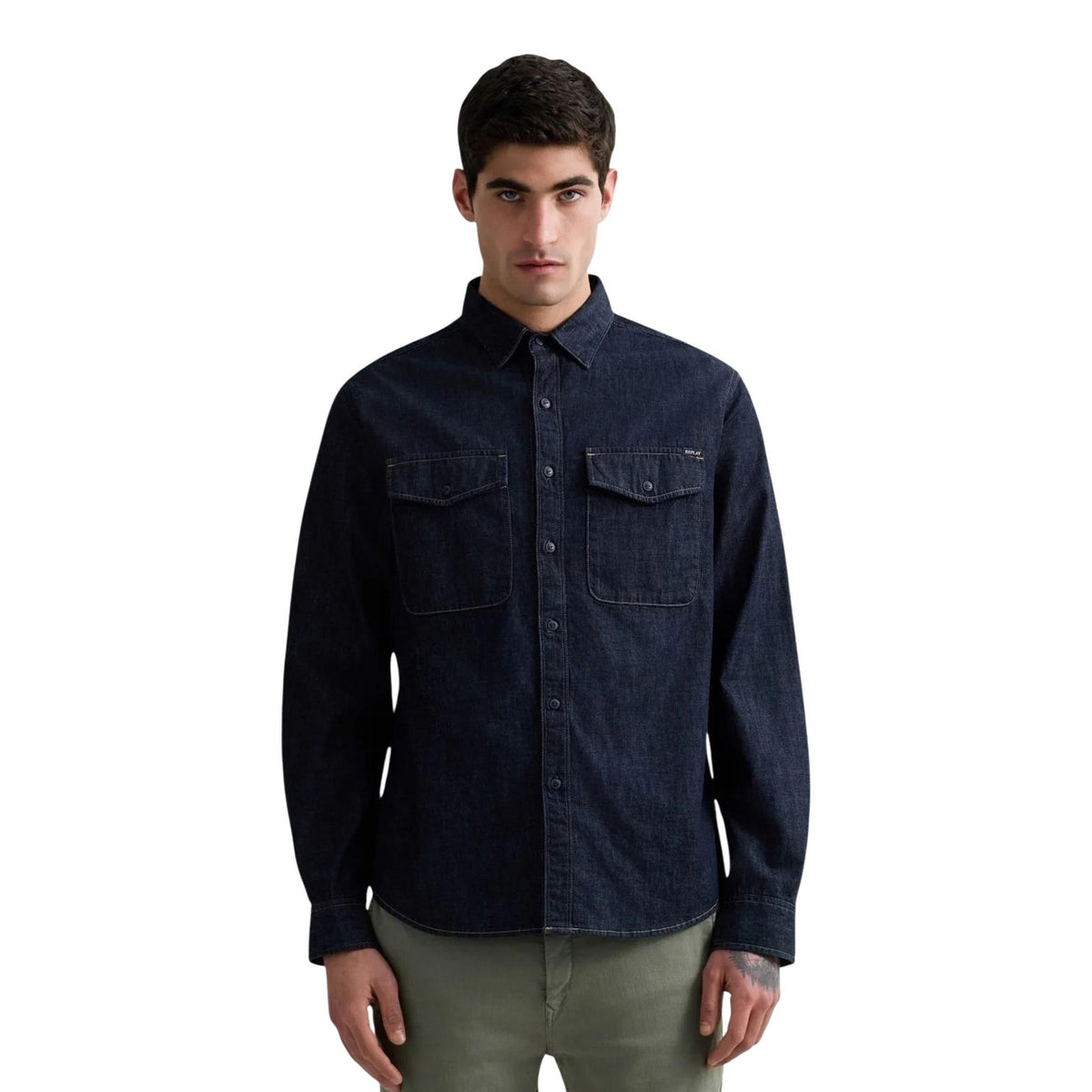 Replay — Chemise en denim homme — vue 5