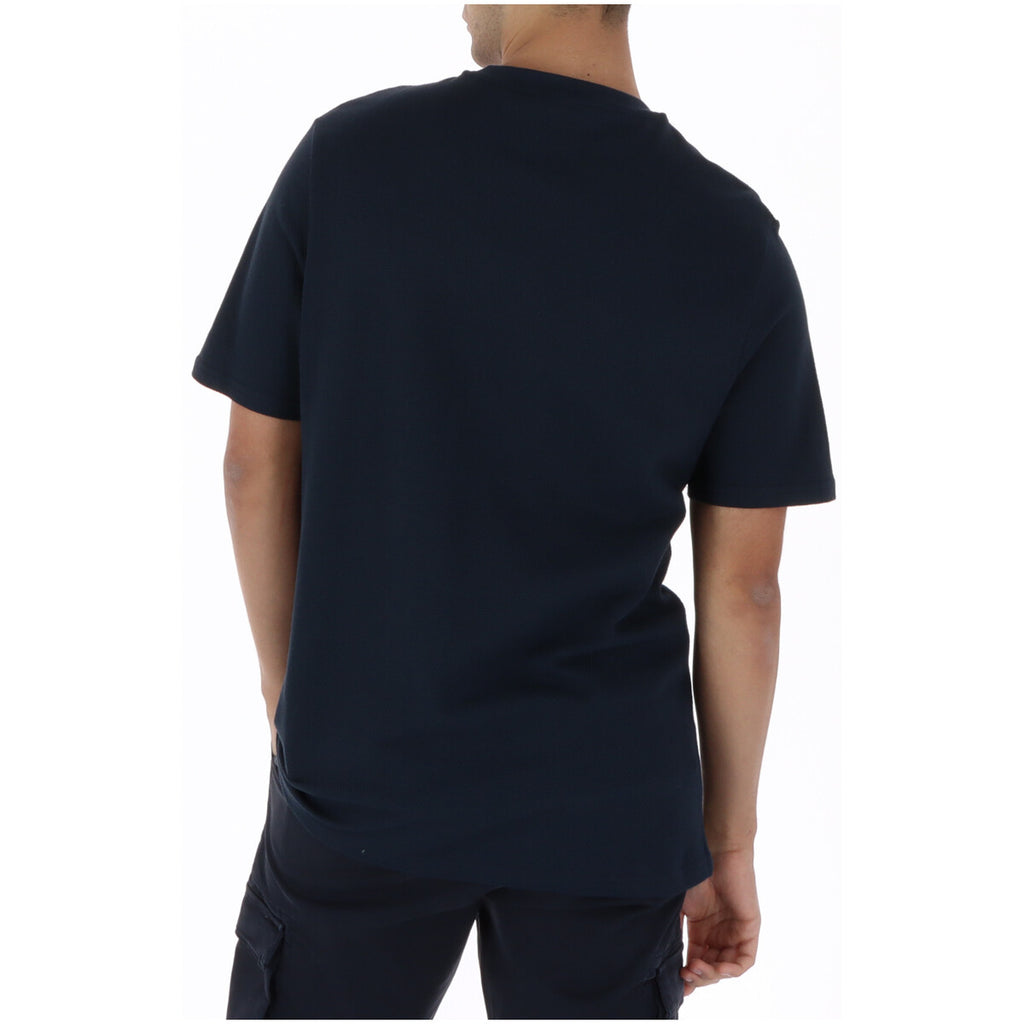 Lyle & Scott — T-shirt bleu en coton homme — vue 2