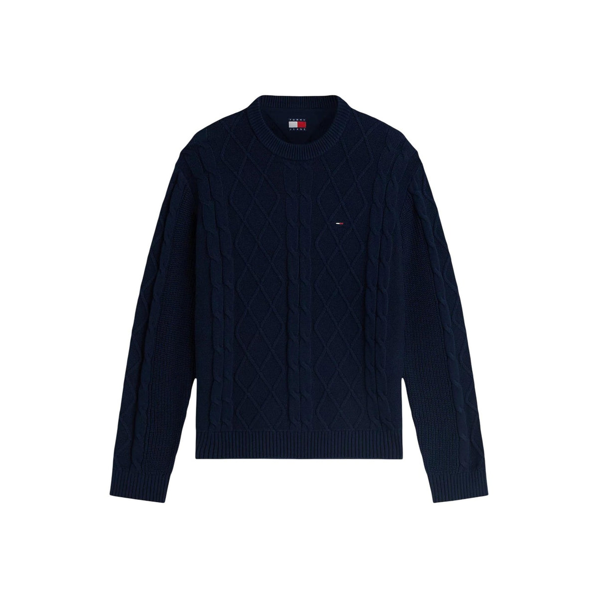 Tommy Jeans — Men’s blue organic cotton sweater — view 5