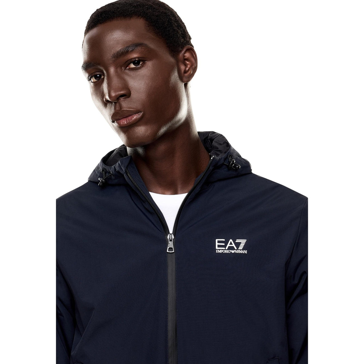 EA7 — Veste à capuche bleu homme — vue 2