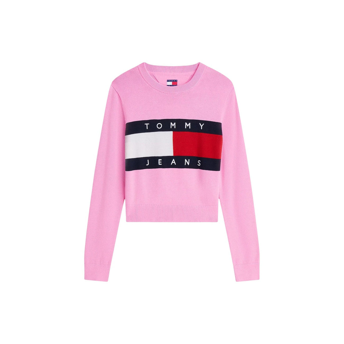 Tommy Jeans — Women’s pink organic cotton sweater — view 2