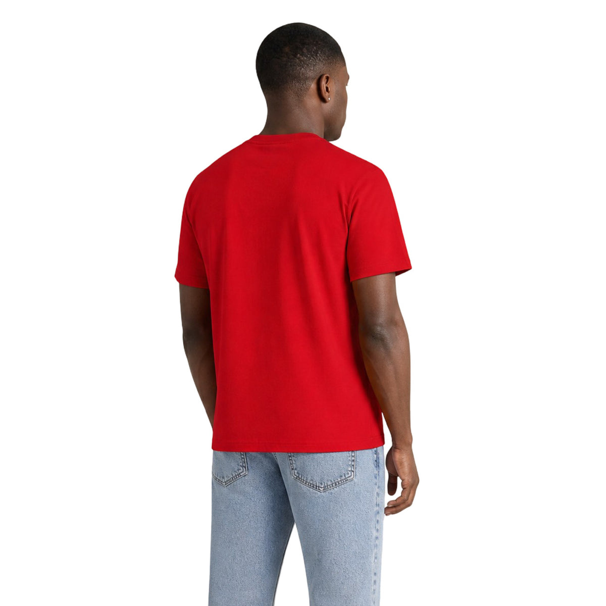 Tommy Jeans — Men’s red organic cotton t-shirt — view 4