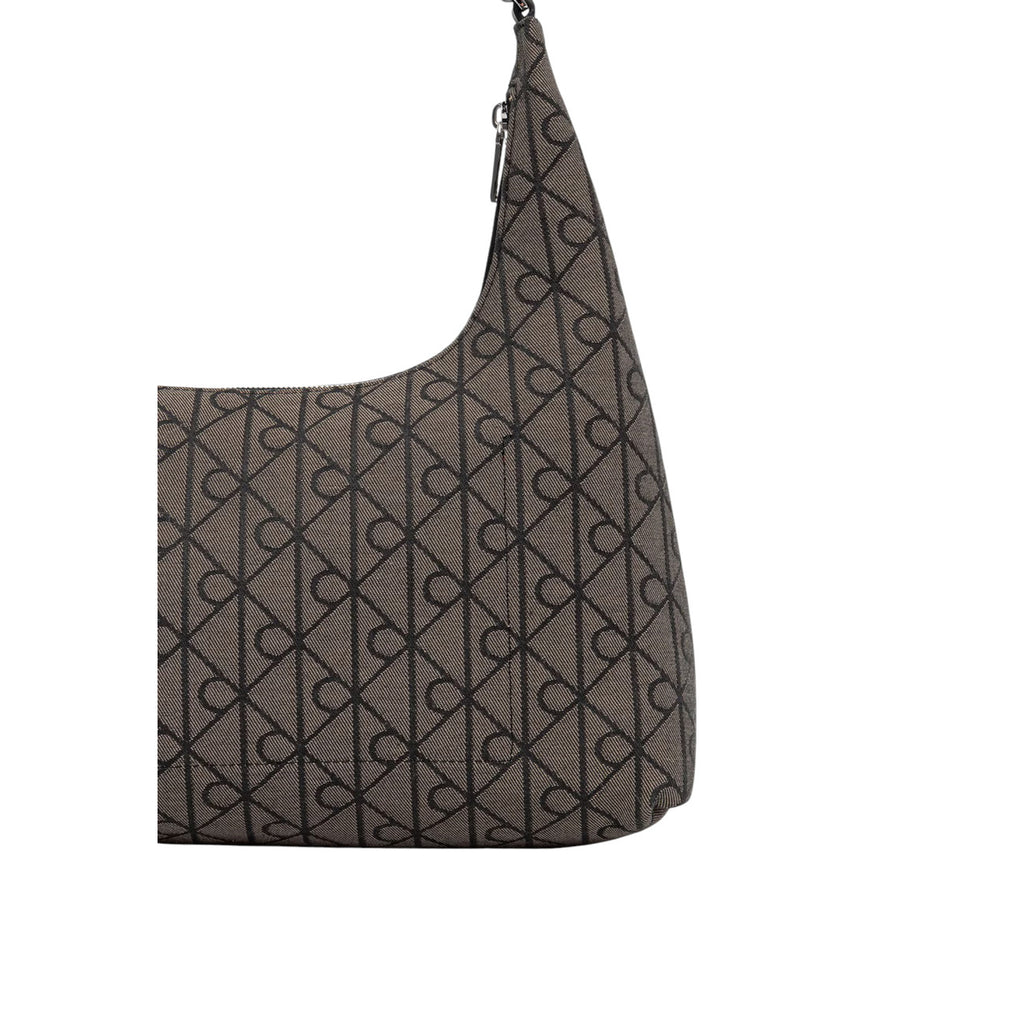 Calvin Klein — Black bag ref. EMBLEM JACQUARD SHOULDER BAG woman — view 3