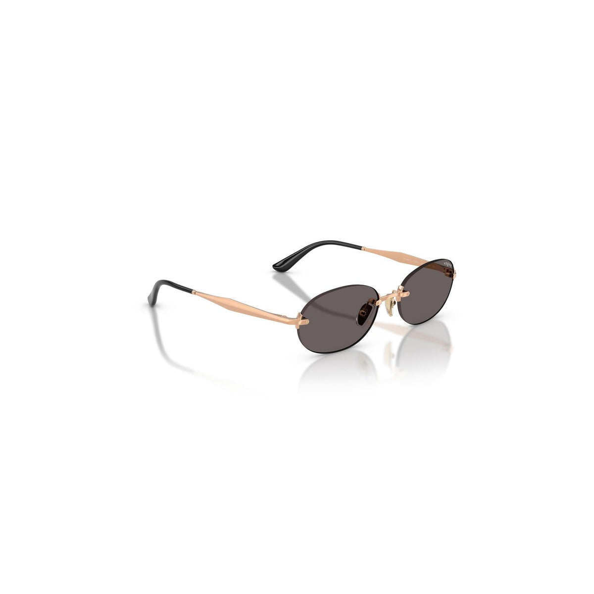 Vogue Eyewear — Ronde zonnebril van goudkleurig metaal voor dames — afbeelding 4