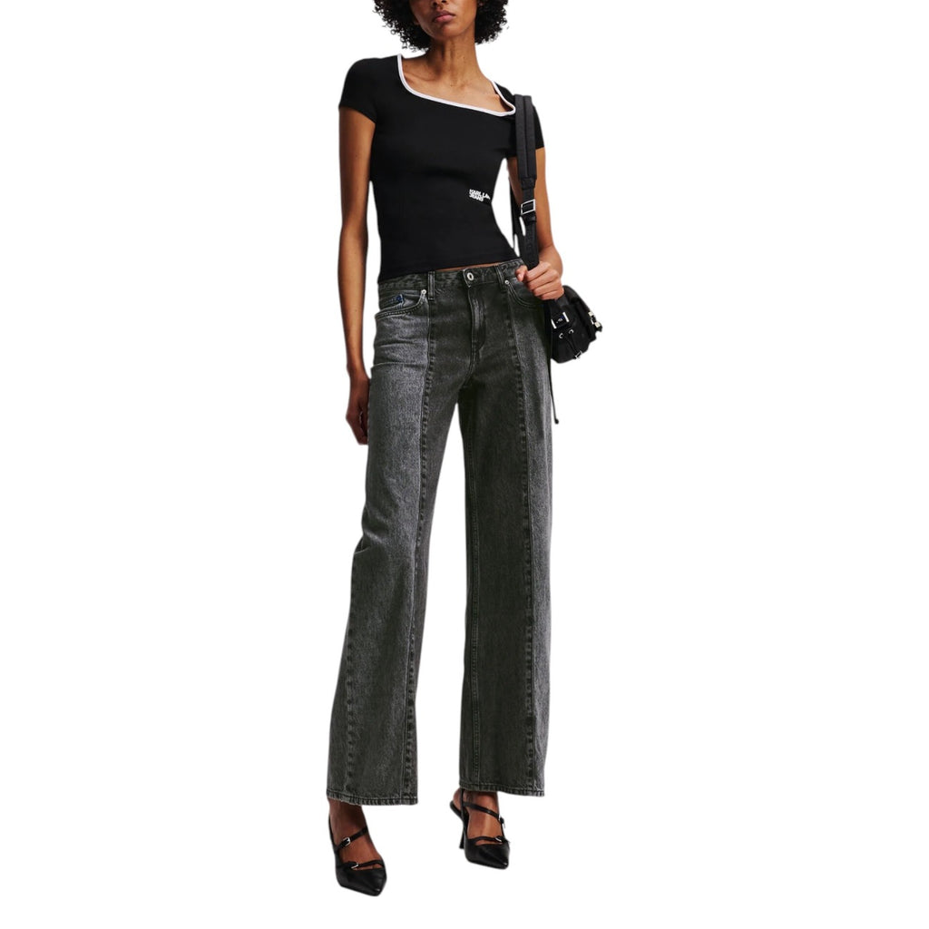 Karl Lagerfeld Jeans — Jean noir femme — vue 3