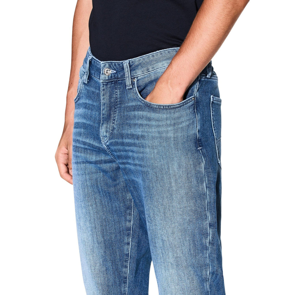 Armani Exchange — Blaue Stretch-Jeans XM000070 Herren — Ansicht 4