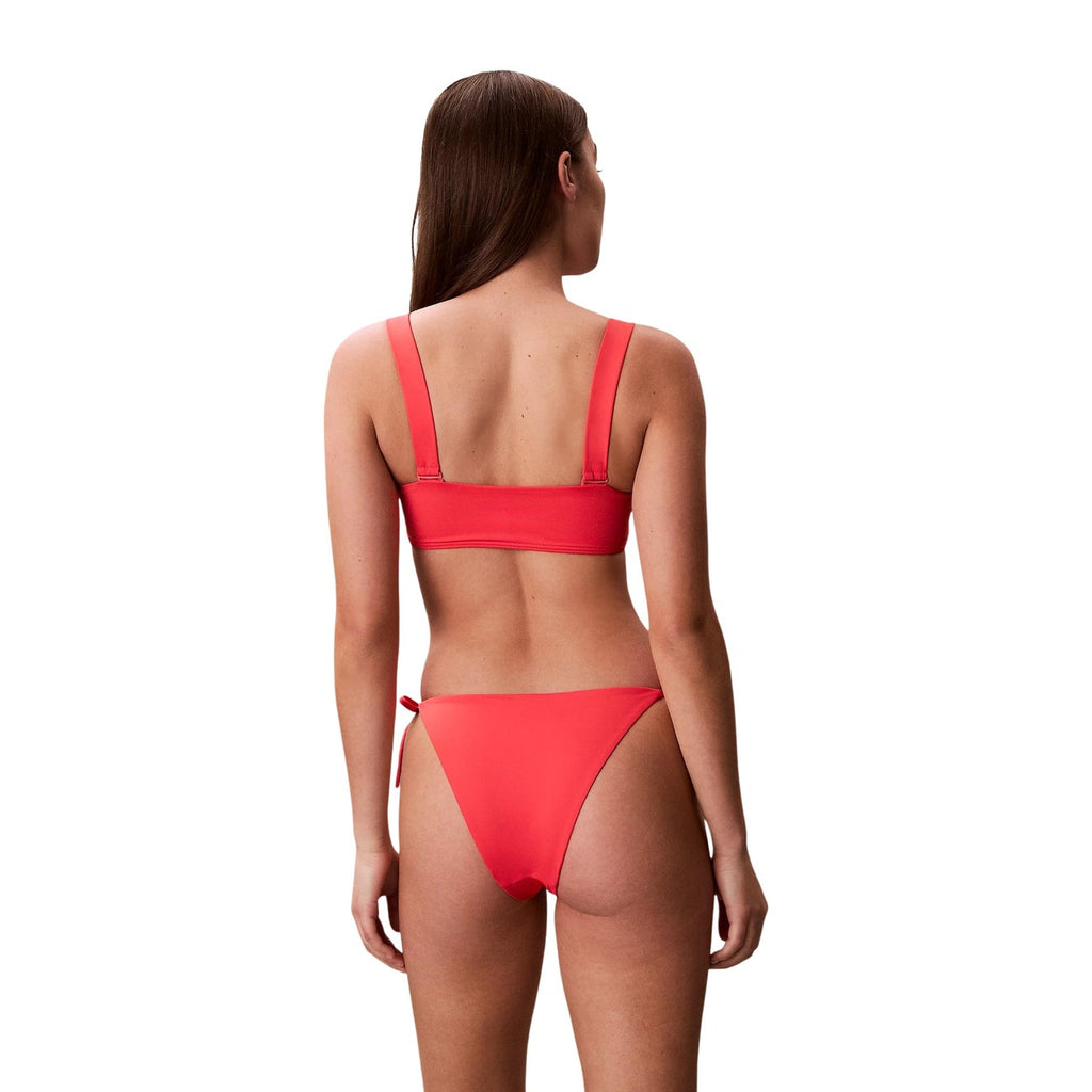 Calvin Klein Jeans — Maillot de bain SIDE TIE BOTTOM orange femme — vue 4