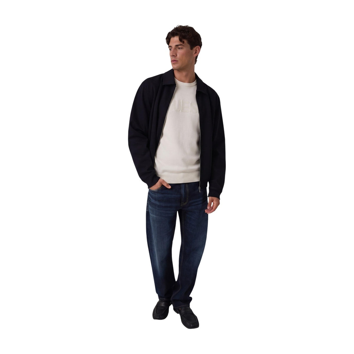 Guess — Pull Noburo Cn Logo Rever homme — vue 2
