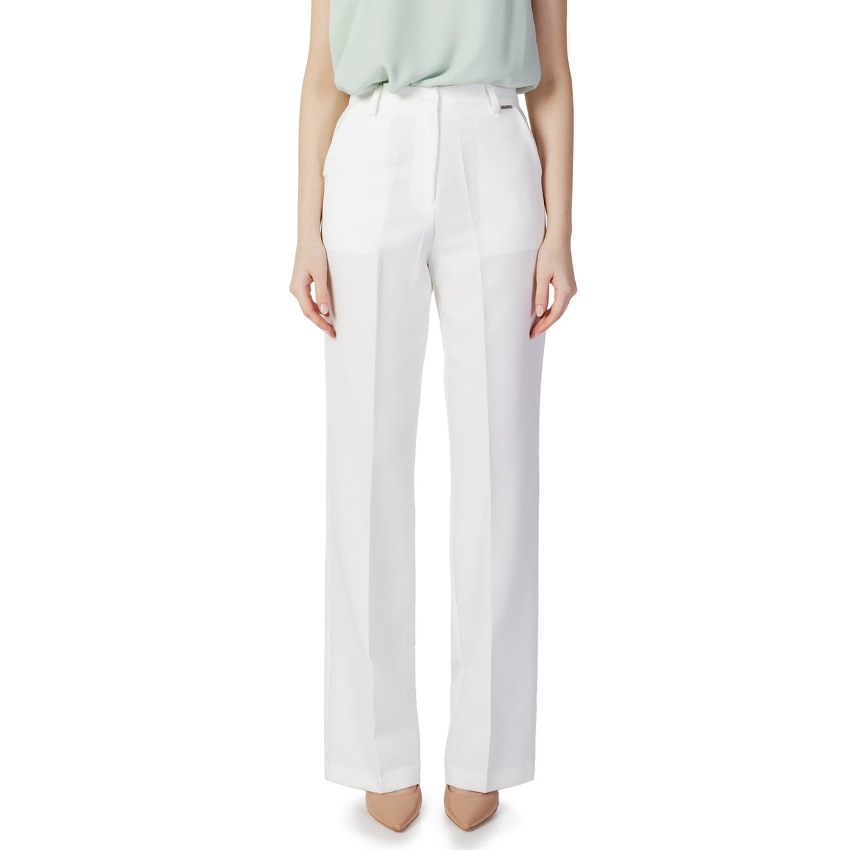 Hanny Deep — Pantalon F876XBCP3423A blanc femme