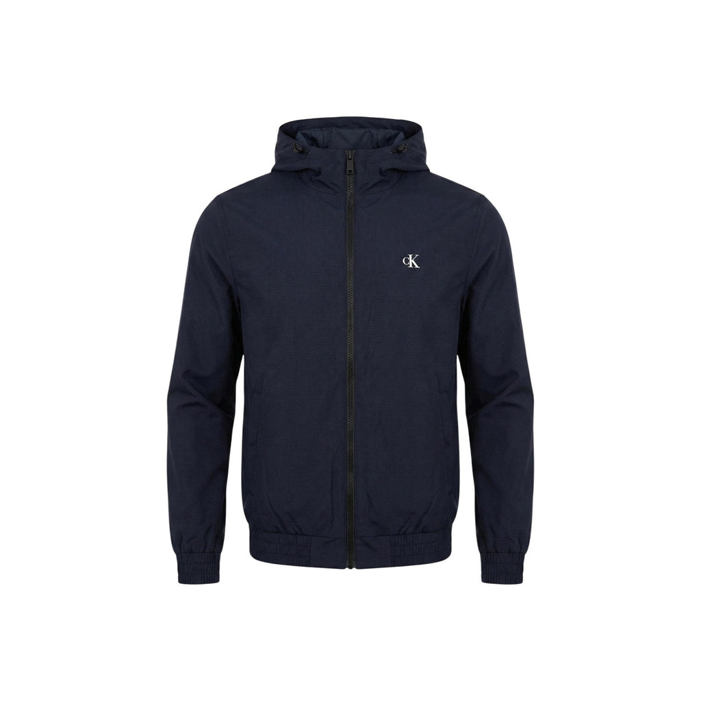 Calvin Klein Jeans — Men's Blue Hooded Jacket LV04RE516G — view 2