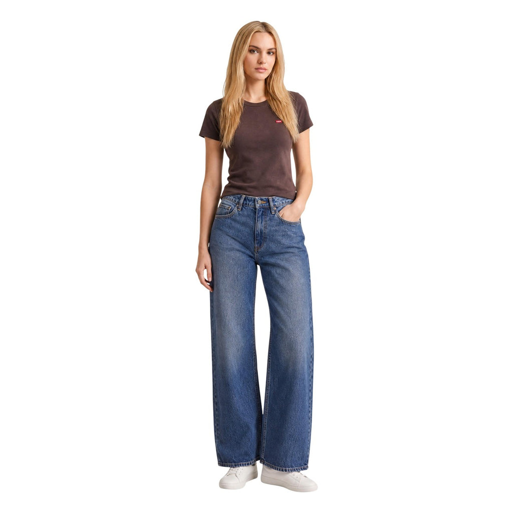 Levi’s — Women’s brown classic collar t-shirt — view 5