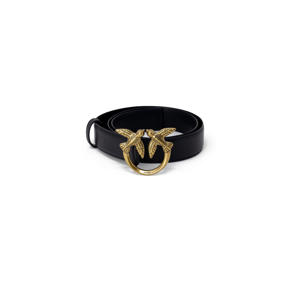 Pinko — Ceinture 100125 A0f1 en cuir noir femme