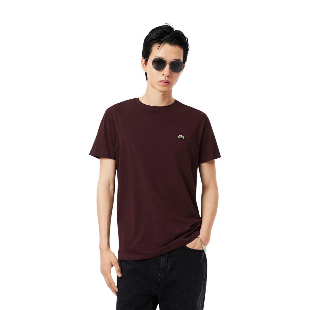 Lacoste — Pima TH6709 burgundy men’s t-shirt