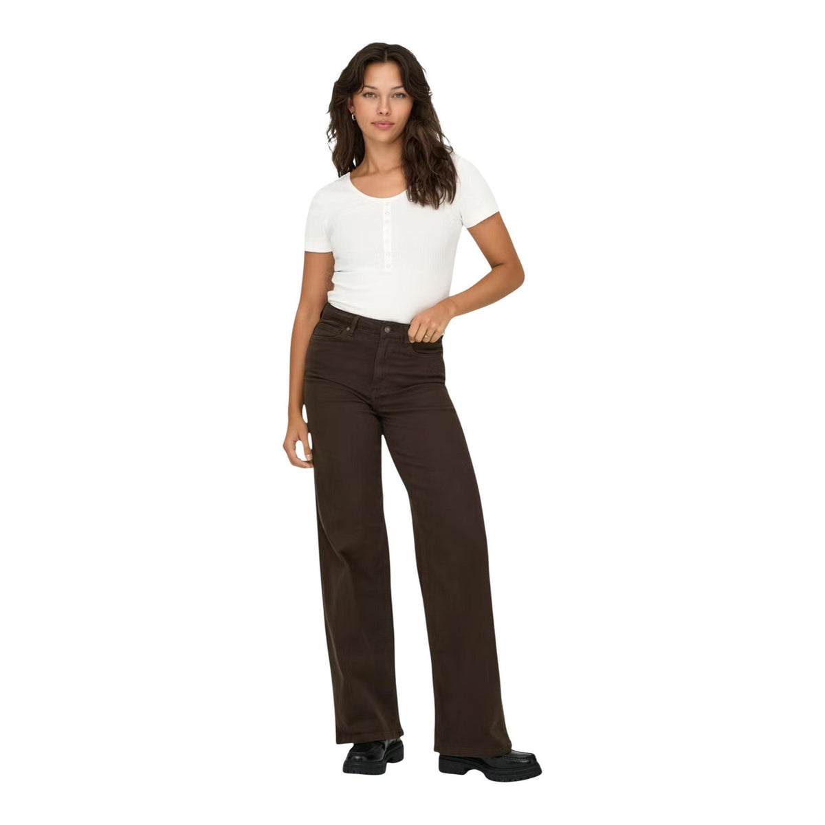 Only — Jeans ONLMADISON bruin dames — afbeelding 3