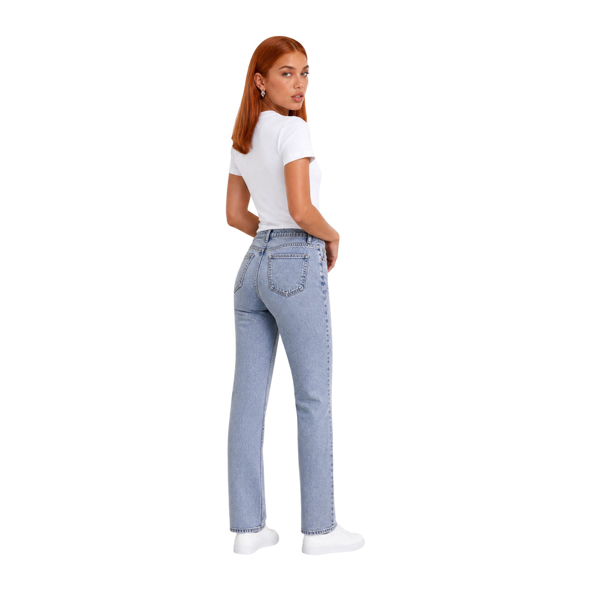Calvin Klein Jeans — T-shirt blanc à imprimé femme — vue 5
