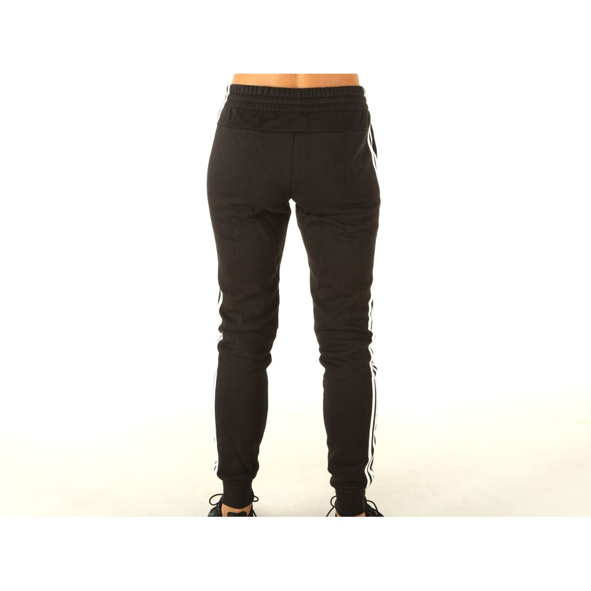 adidas — Essentials Fleece 3-Stripes Pants black women — view 2