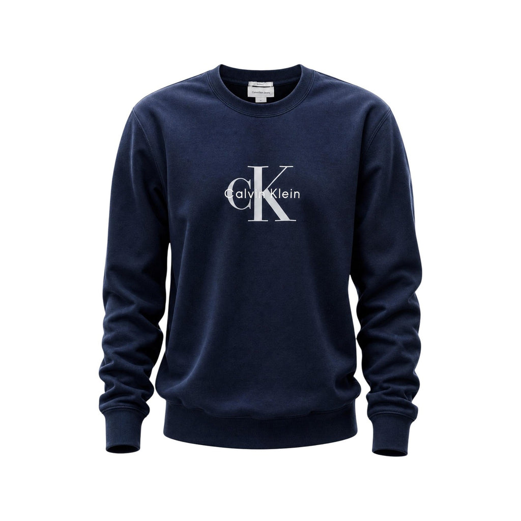 Calvin Klein Jeans — Blauw sweatshirt met print voor heren — afbeelding 4