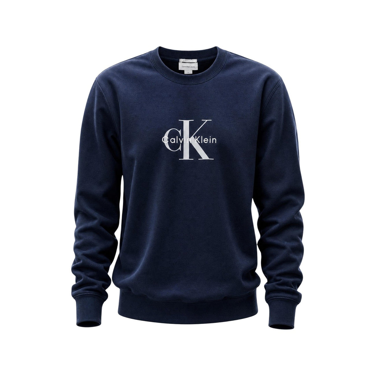 Calvin Klein Jeans — Blauw sweatshirt met print voor heren — afbeelding 4