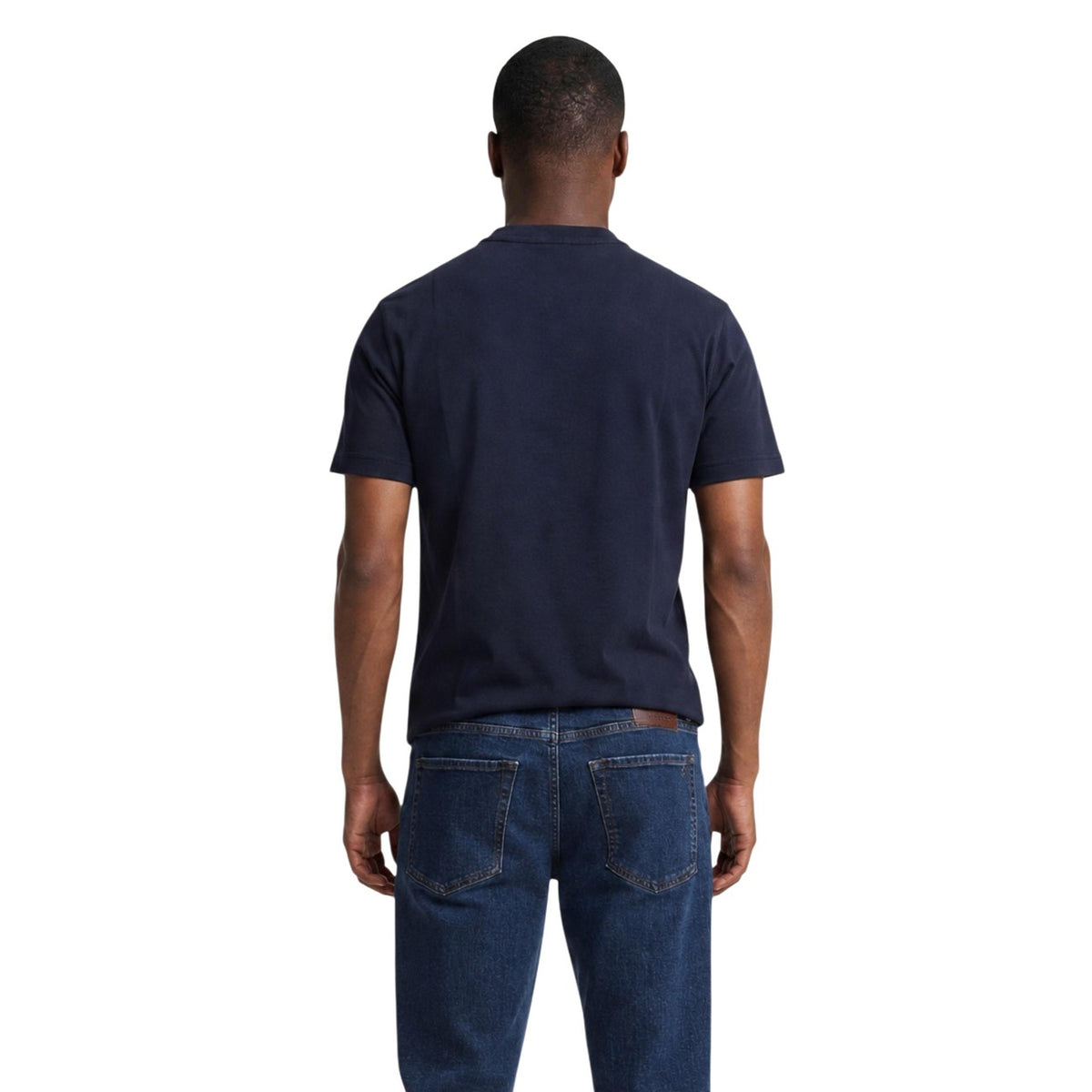 Armani Exchange — T-shirt en coton bleu homme — vue 4