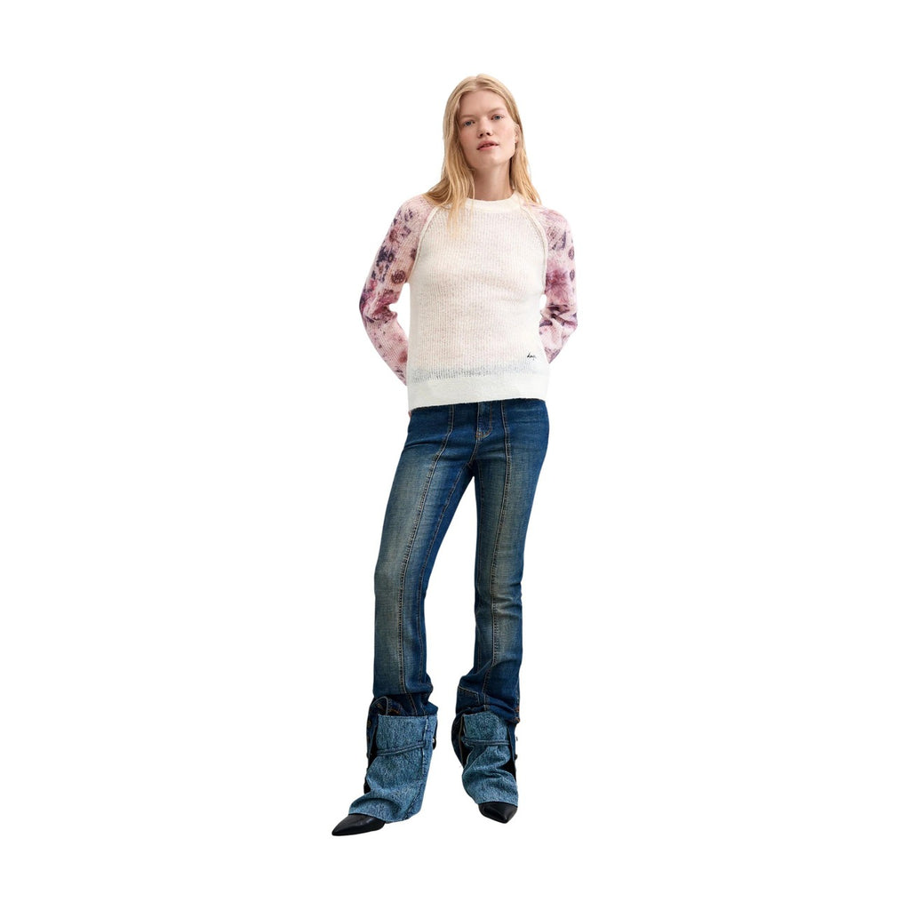 Desigual — Fancybotanic trui wit dames — afbeelding 2