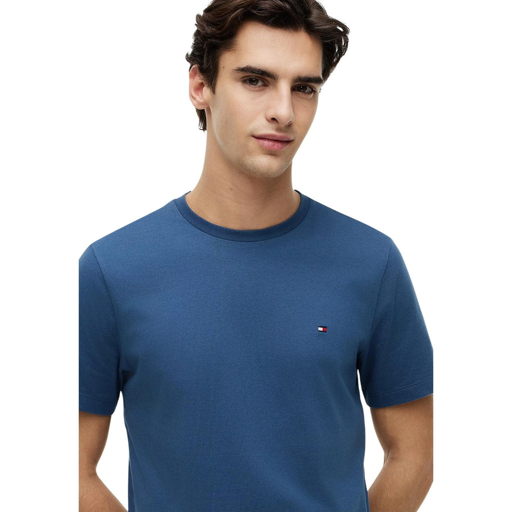 Tommy Hilfiger — Men’s light blue round-neck t-shirt — view 3