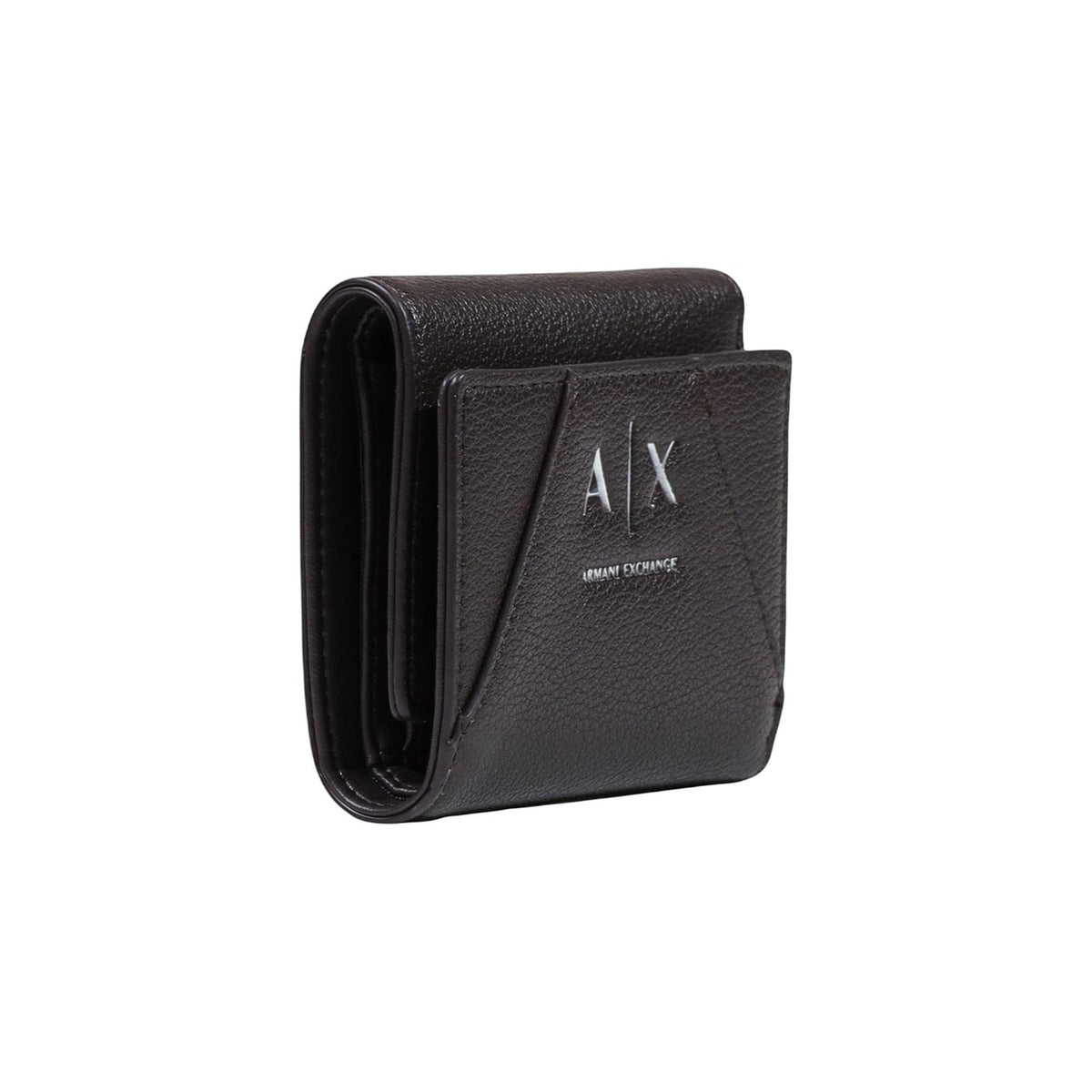 Armani Exchange — Compacte bruine damesportemonnee — afbeelding 4
