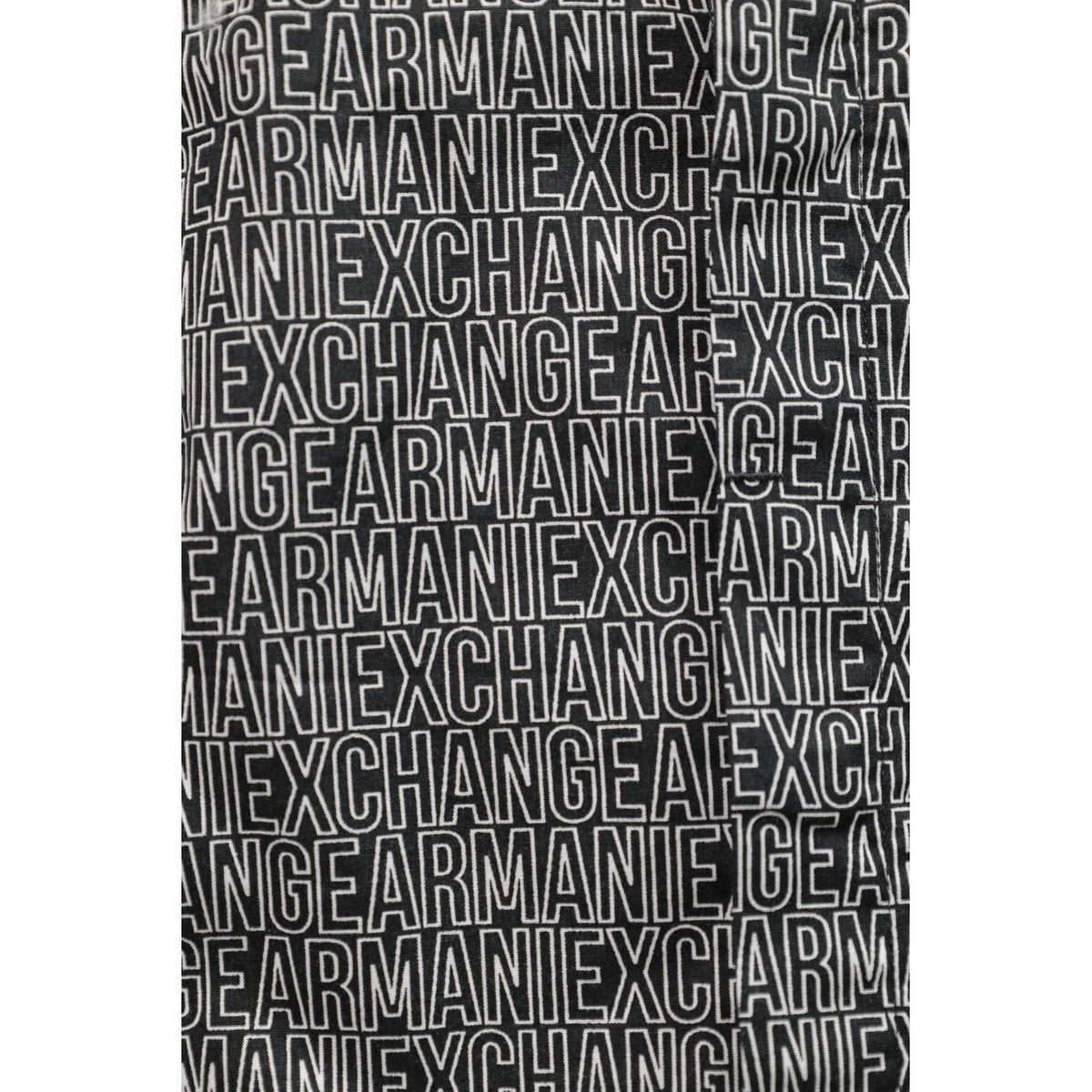 Armani Exchange — Chemise stretch noire homme — vue 2