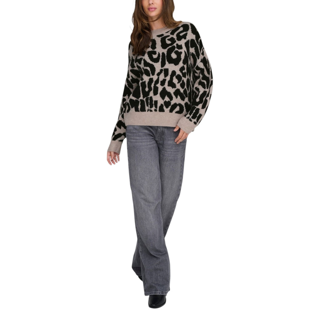 Jacqueline de Yong — Dames beige trui met ronde hals 15357557 — afbeelding 3