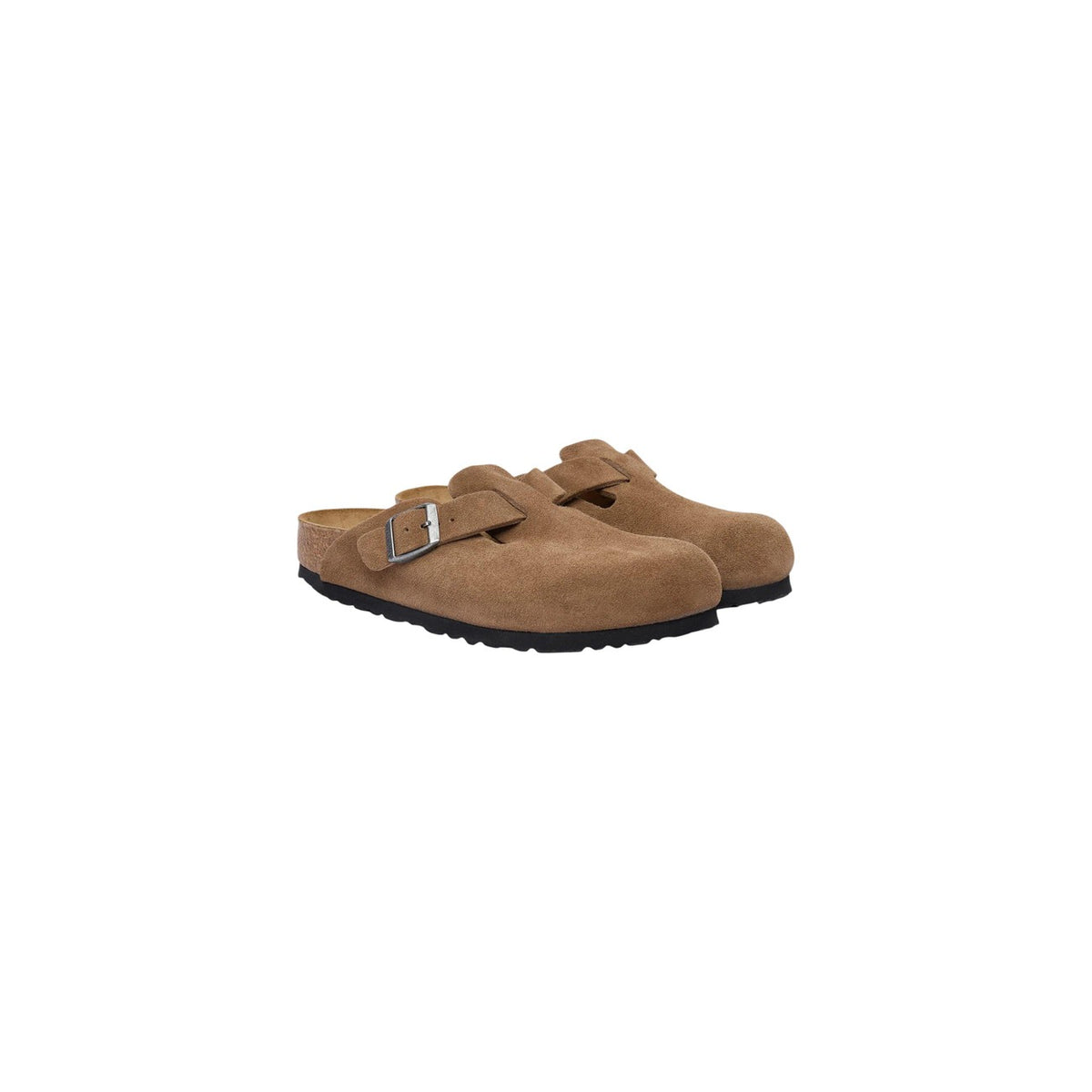 Birkenstock — Boston-klompen van bruin suède voor heren — afbeelding 2