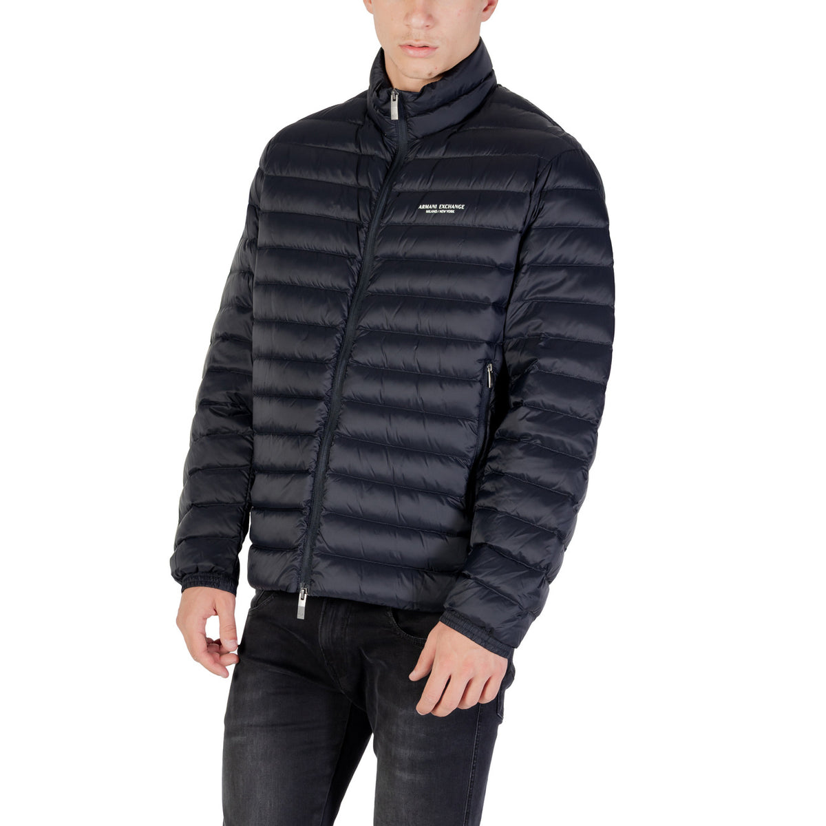 Armani Exchange — Blauwe heren donsjas XM001919 — afbeelding 4