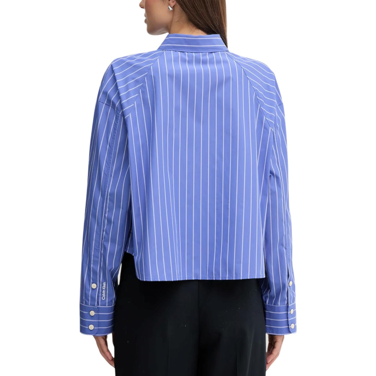 Calvin Klein Jeans — Dameshemd gestreept blauw LV047C118G — afbeelding 2