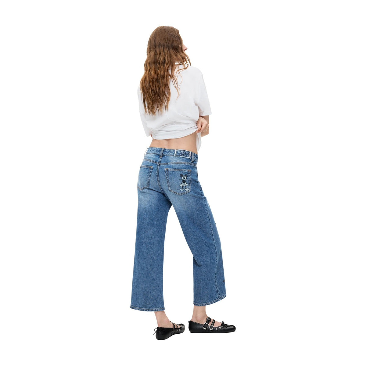 Desigual — Women’s blue Mickeym denim jeans — view 3