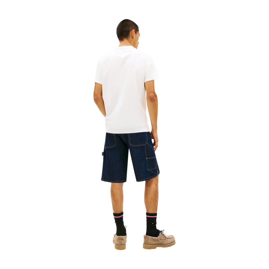 Tommy Jeans — T-shirt blanc en coton bio homme — vue 2