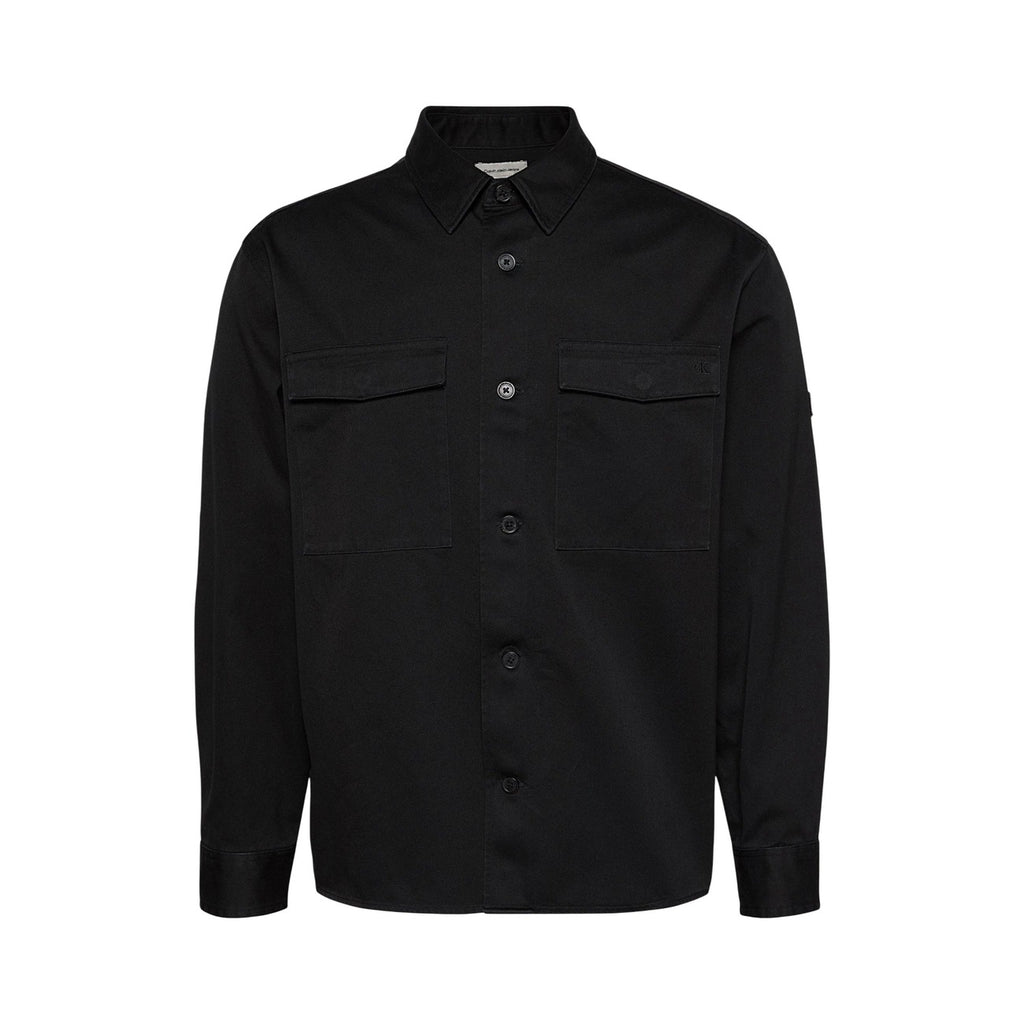 Calvin Klein Jeans — Zwart katoenen herenoverhemd — afbeelding 4