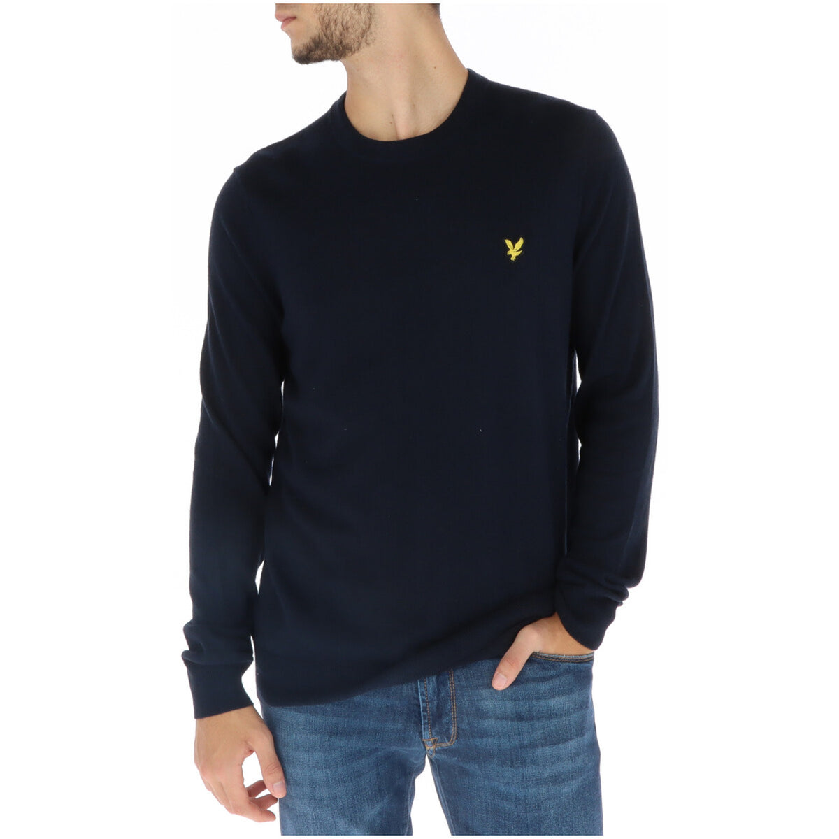 Lyle & Scott — Pull coton et laine mérinos homme