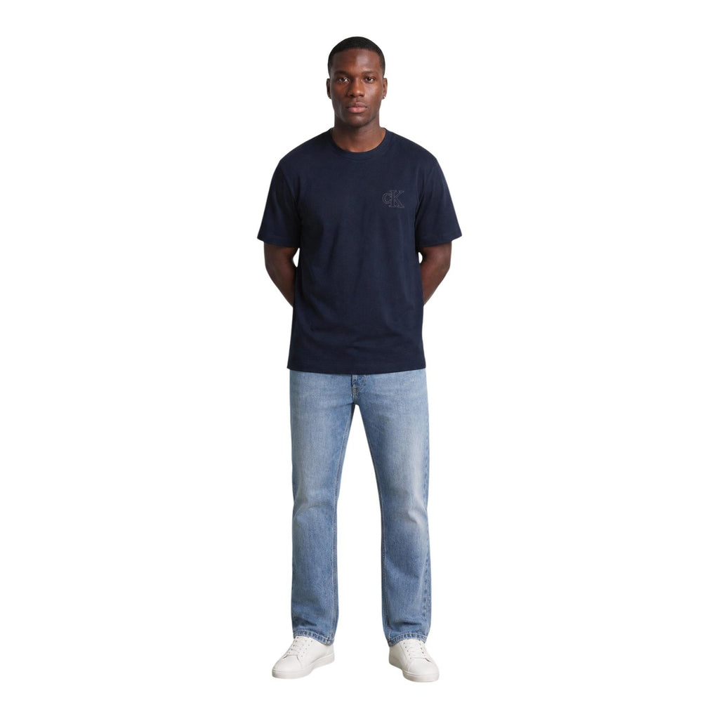 Calvin Klein Jeans — T-shirt bleu homme — vue 2