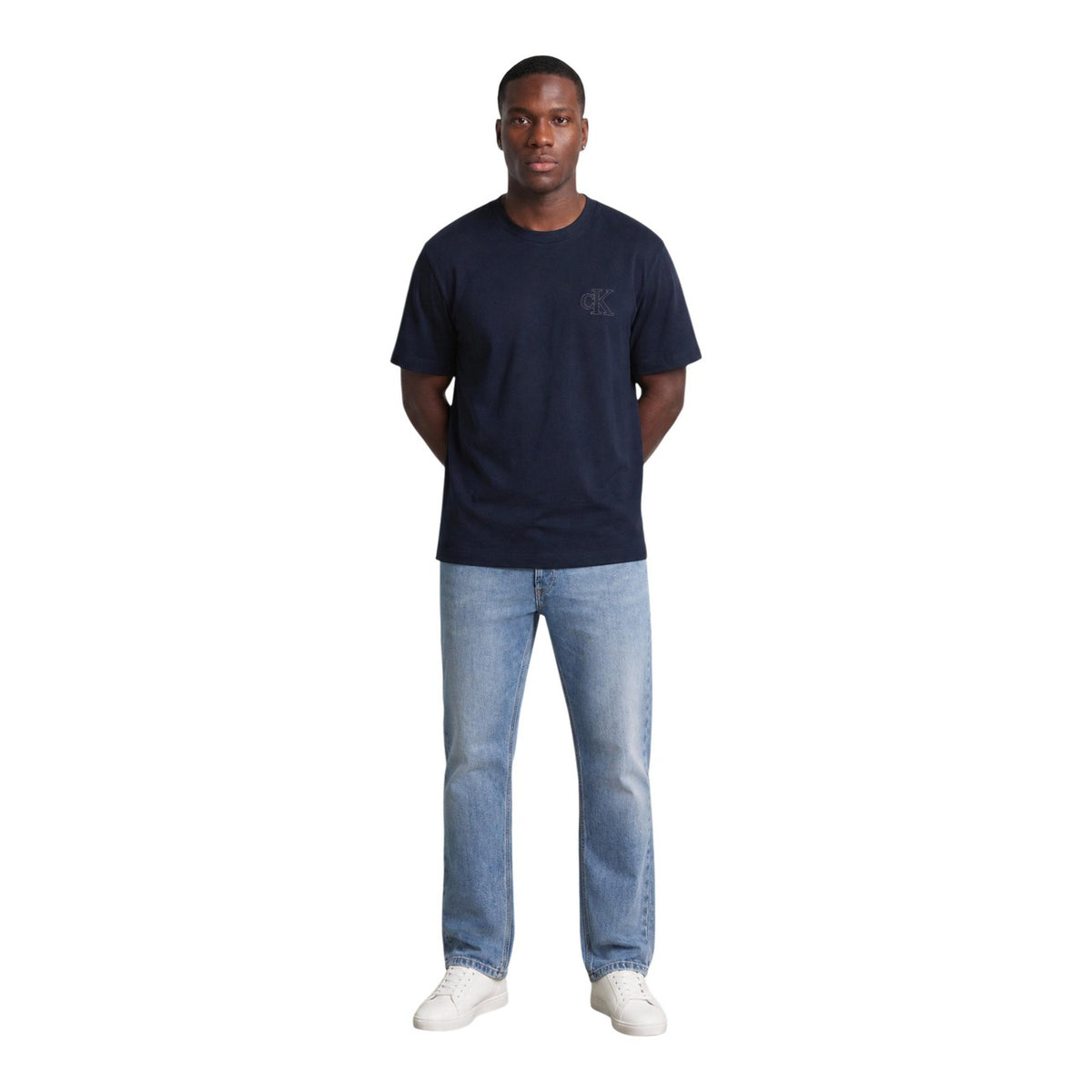 Calvin Klein Jeans — T-shirt bleu homme — vue 2