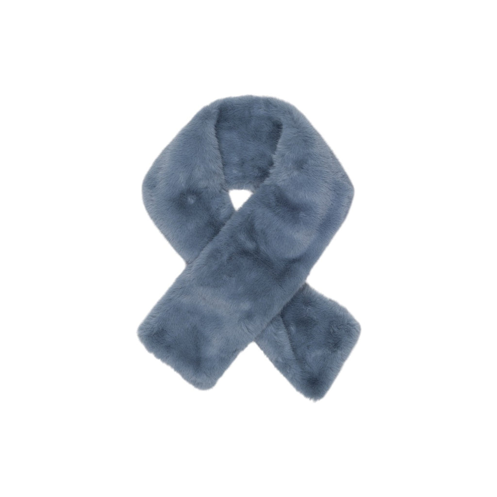 Ayfee — Damen-Schal aus Kunstfell in Hellblau — Ansicht 3
